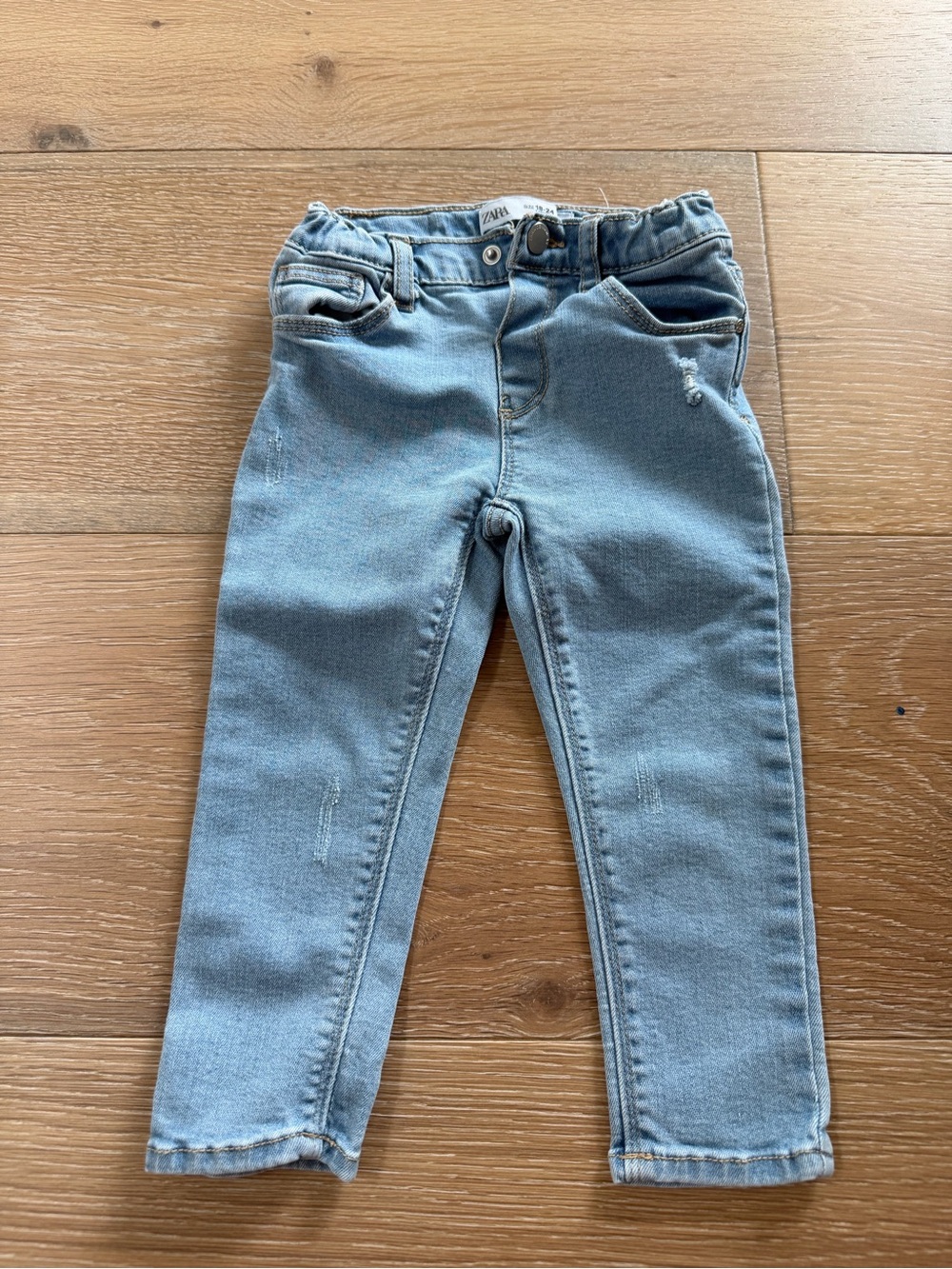 Zara Kids Light Wash Stretch Denim Jeggings